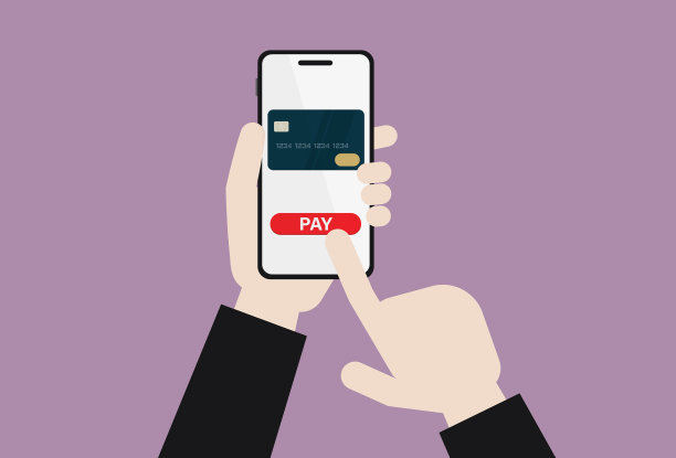 商人使用手机在线支付图片下载