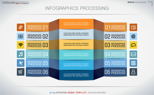 信息处理信息图图片下载