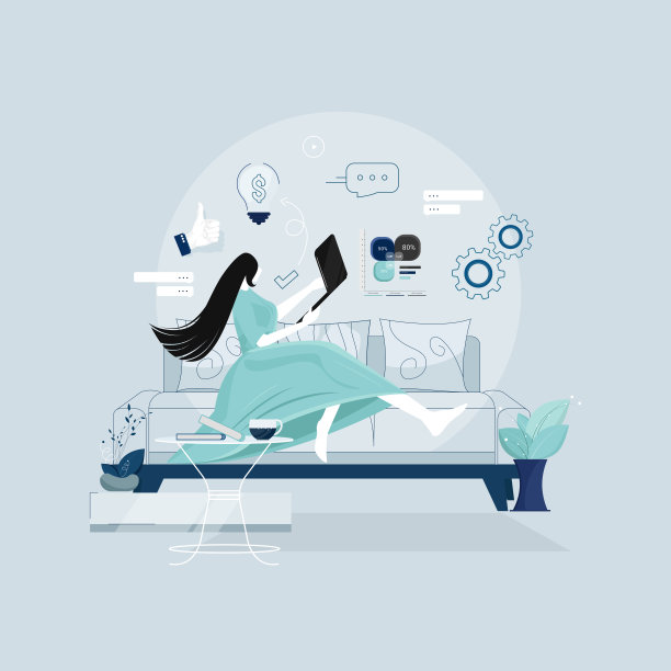 创新商业方式，远程办公，随时随地工作的理念图片下载