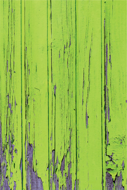 木材纹理面板Grunge绿色剥落油漆矢量插图图片下载