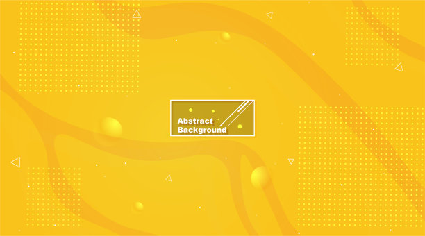 动态黄色抽象背景与流体形状现代概念图片下载