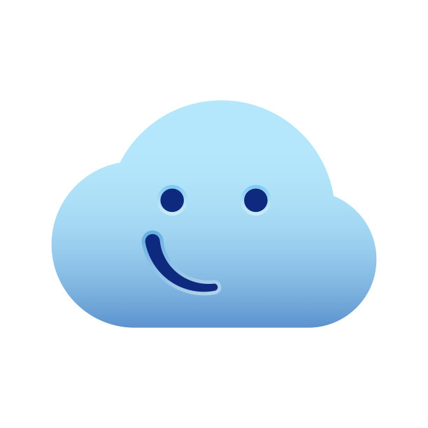 表情符号在云上微笑图片下载