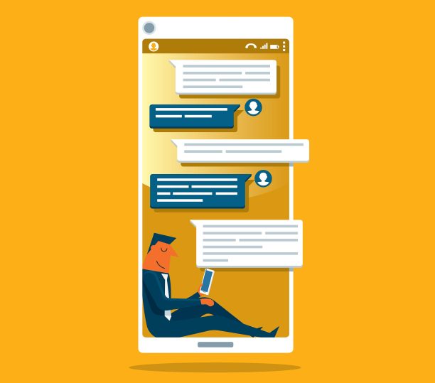 网上聊天-商人图片下载