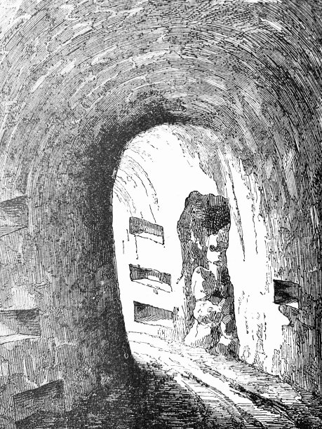 罗马的地下墓穴:走廊的内部图片下载