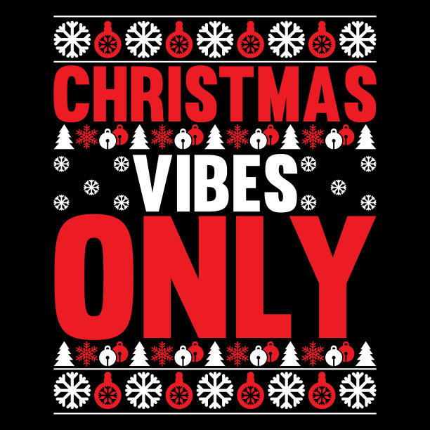 圣诞节只有圣诞毛衣的设计图片下载