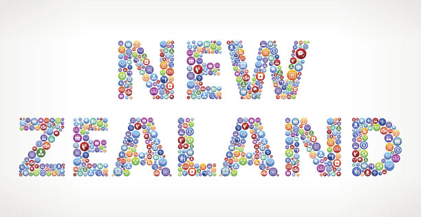 新西兰商业和金融矢量按钮图片下载