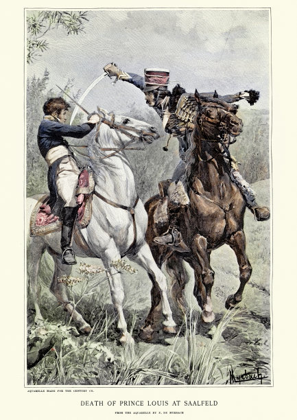 普鲁士路易王子在萨尔菲尔德战役中死亡图片下载