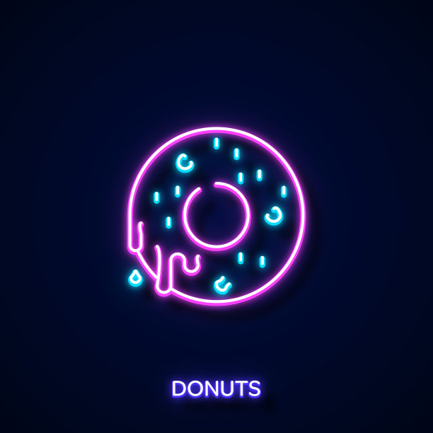 霓虹风格，设计元素图片下载