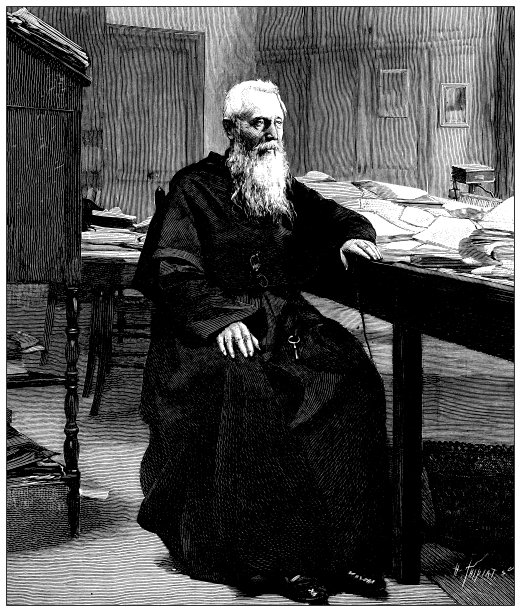 古董插图:贝利神父，《十字架》的导演图片下载