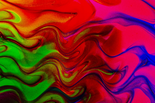 色彩渐变背景色彩鲜艳，抽象模糊平滑图像。图片下载