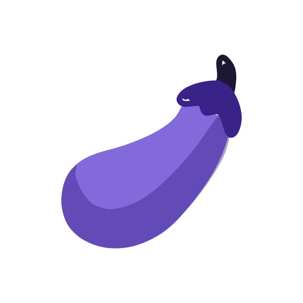 茄子手绘涂鸦设计图片下载