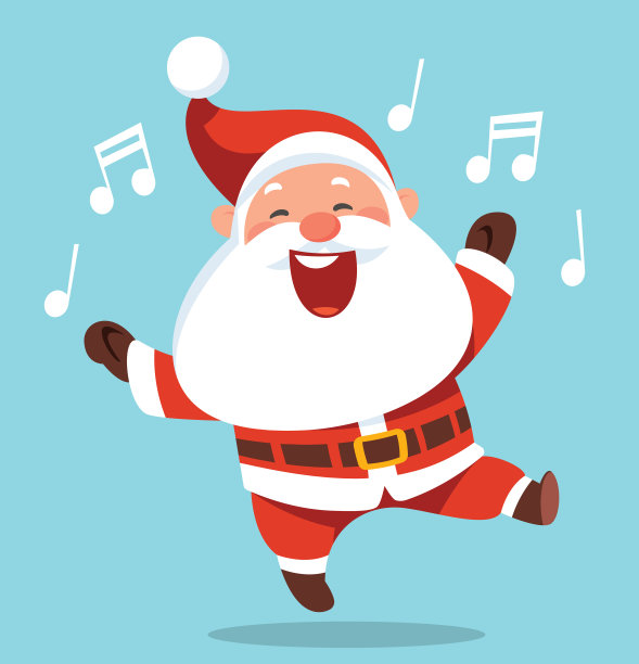 圣诞老人跳舞图片下载
