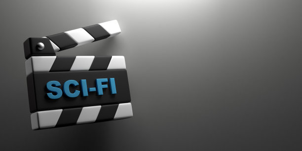 把科幻小说写在电影板上。图片下载