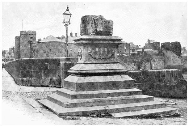 爱尔兰的古董旅行照片:条约石，利默里克图片下载