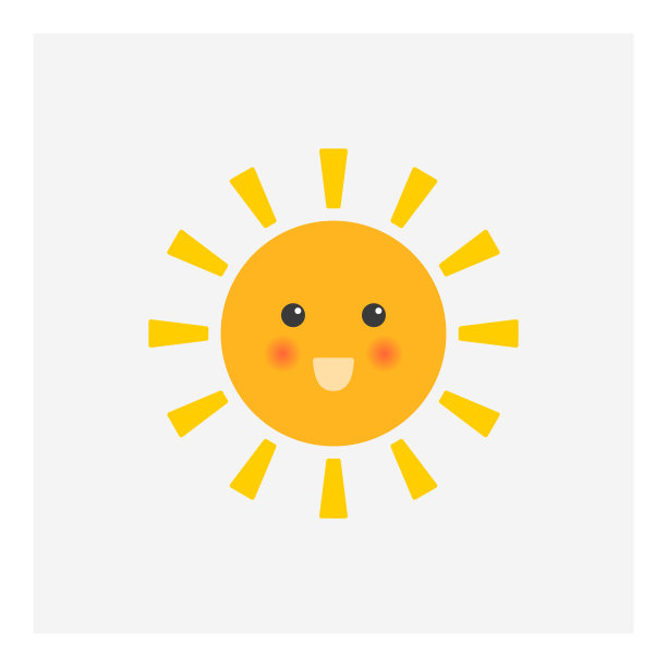 快乐滑稽微笑太阳图片下载