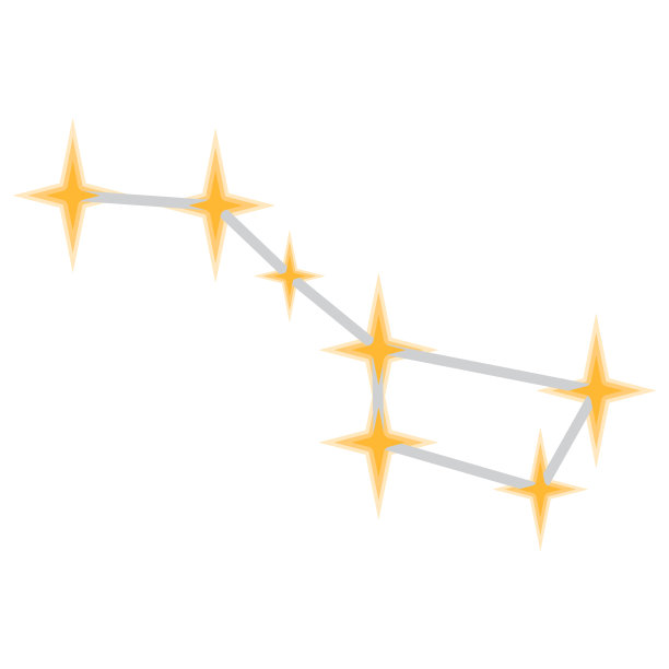 星座图标上透明的背景图片下载