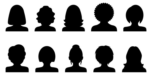 人剖面轮廓图片下载