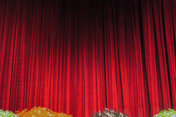 红色剧院幕图片下载