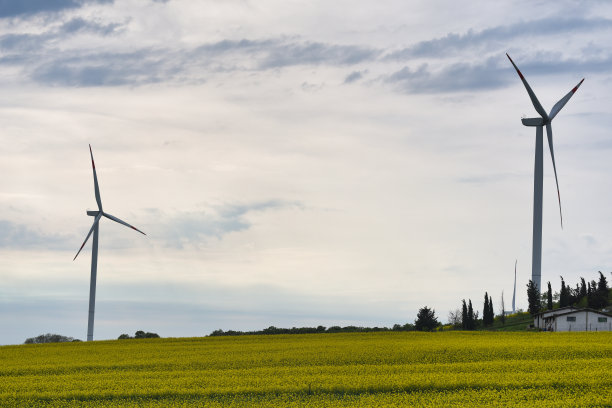 美丽大自然中的风能图片下载