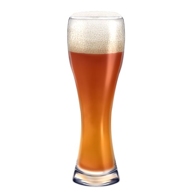 啤酒光栅材料在细长的玻璃杯图片下载