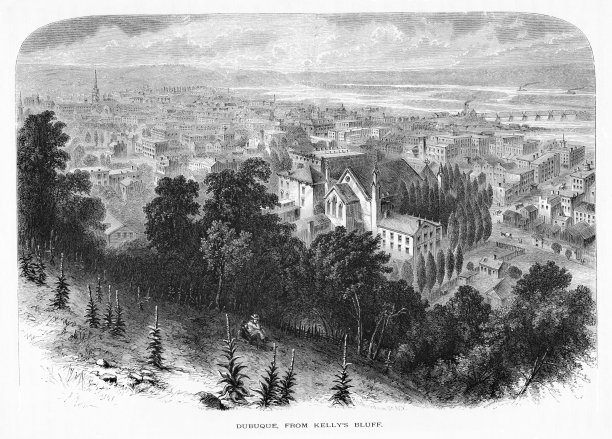 迪比克，爱荷华州，凯利崖，美国，美国地理图片下载