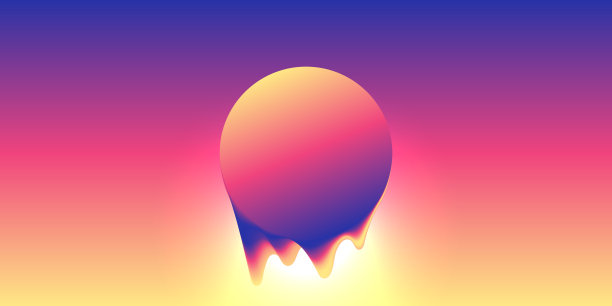 抽象设计-粉色液体形状-潮流背景图片下载