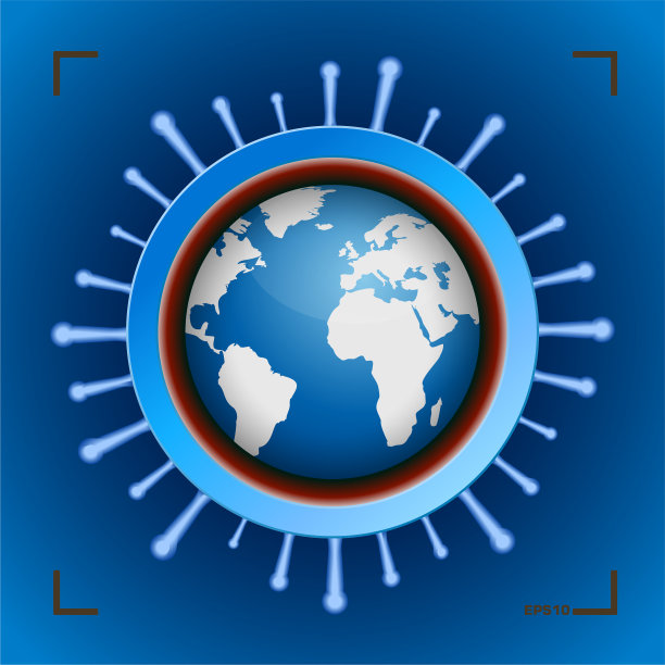 冠状病毒传播的星球图片下载