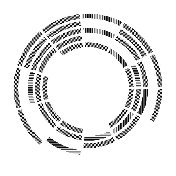 条纹弧部分在圆形模式图片下载