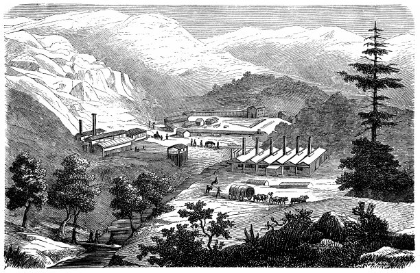 美国加利福尼亚州新阿尔马登的水银矿图片下载