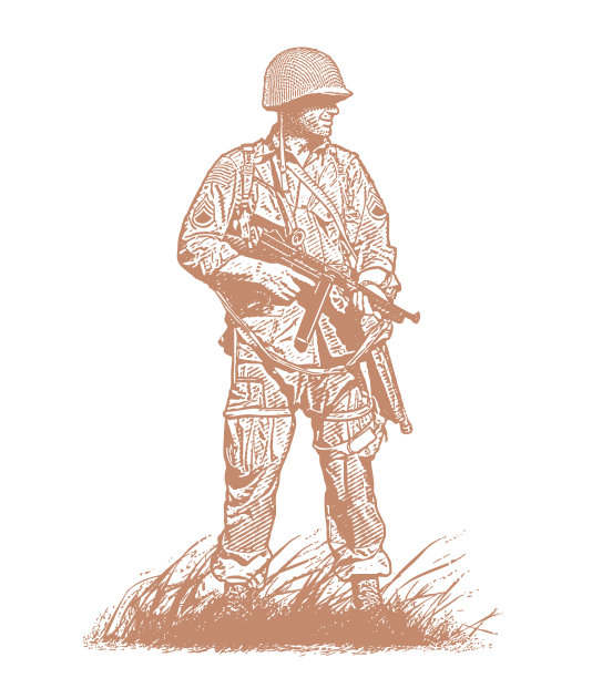 二战士兵在奥马哈海滩图片下载