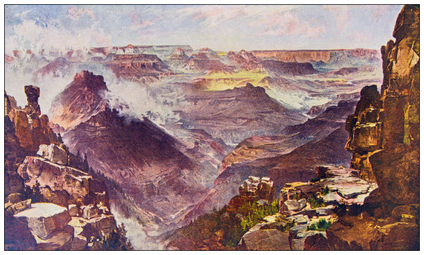 古色古香的自然色彩形象:大峡谷图片下载