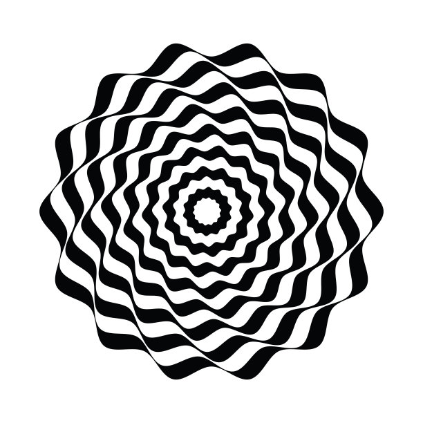 Op艺术抽象设计。股票插图图片下载