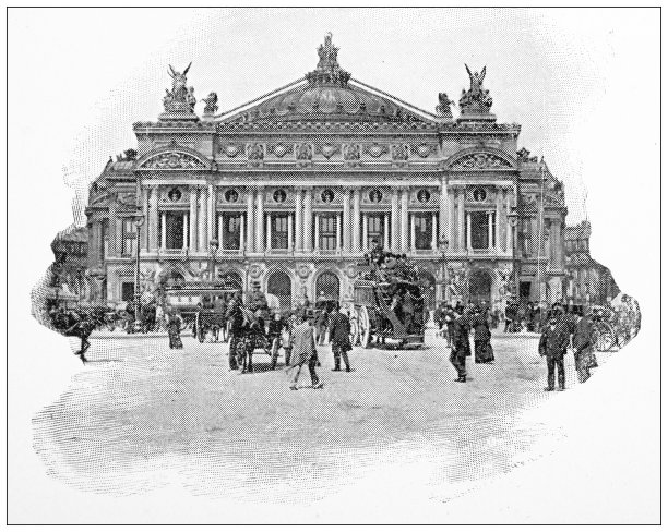 巴黎和法国的古董旅行照片:大歌剧院图片下载