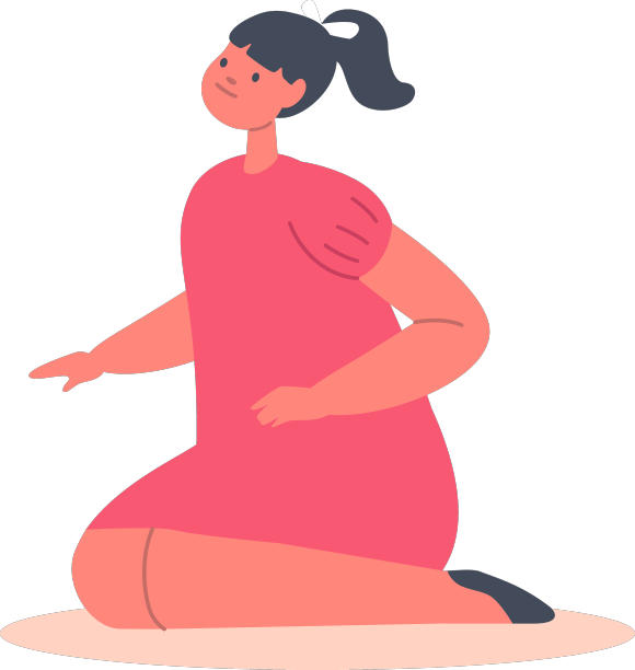 小女孩穿着红色的裙子和尾巴的发型图片下载