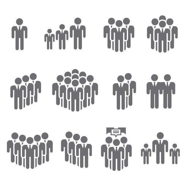 人物图标向量集图片下载