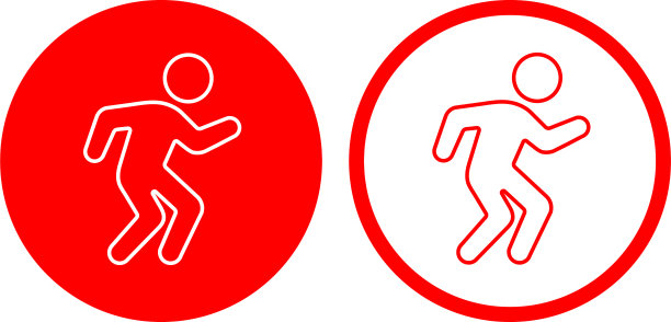 一个男人跳舞的图标图片下载