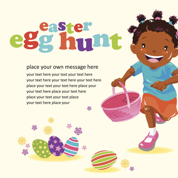 快乐的少年支付复活节彩蛋寻找图片下载