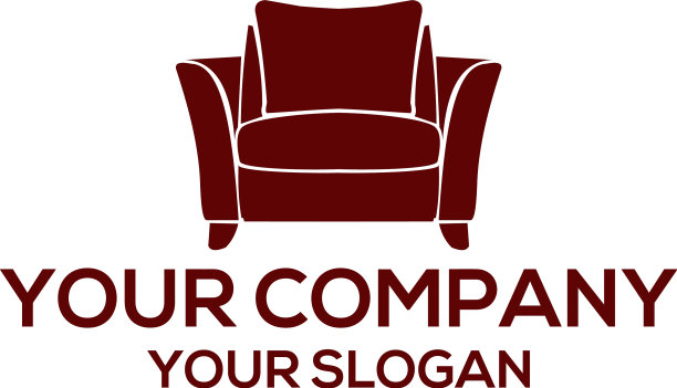 棕色沙发logo设计图片下载
