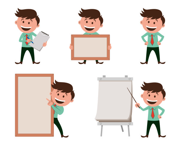 办公室男孩卡通图片下载