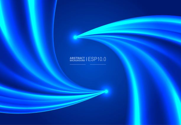 蓝色抽象涡旋矢量背景图片下载