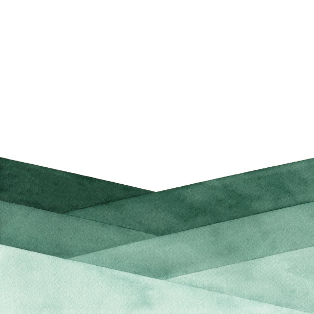 水彩抽象背景与绿色的颜色图片下载