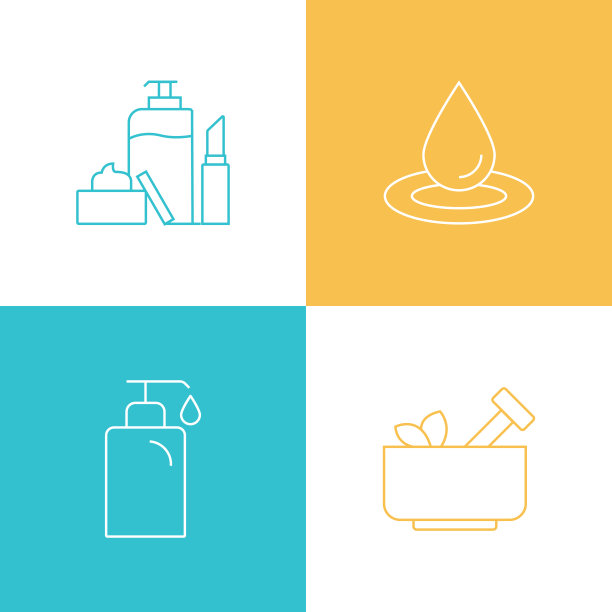 矢量插图美和SPA相关的细线图标。可编辑的矢量中风。图片下载