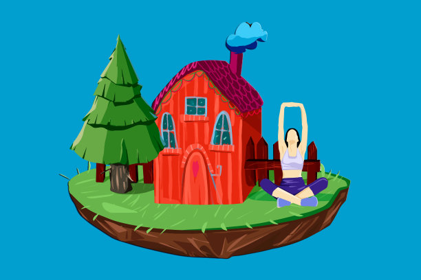 我做瑜伽的快乐的地方图片下载