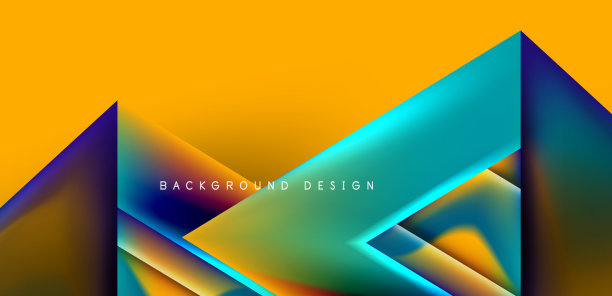 抽象背景与重叠的三角形和图片下载