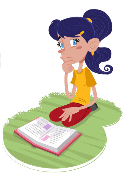 对书的材料有许多疑问的学生图片下载