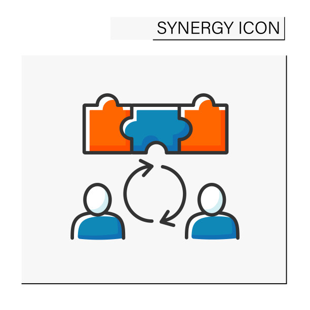 合作彩色图标图片下载
