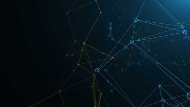 3d多色网络插图。图片下载