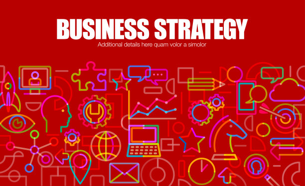 商业策略横幅或网站模板图片下载