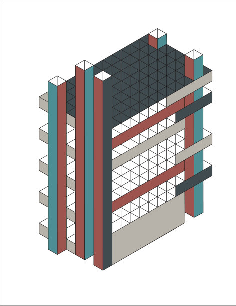 等距立方体背景图片下载