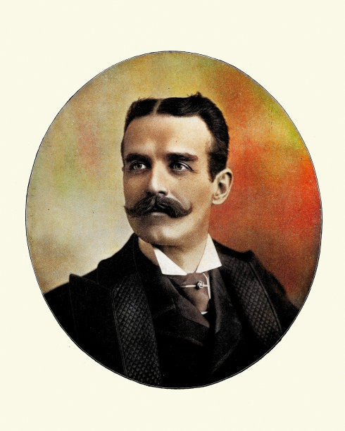 19世纪美国作家约翰·劳森·斯托达德的彩色古董照片图片下载